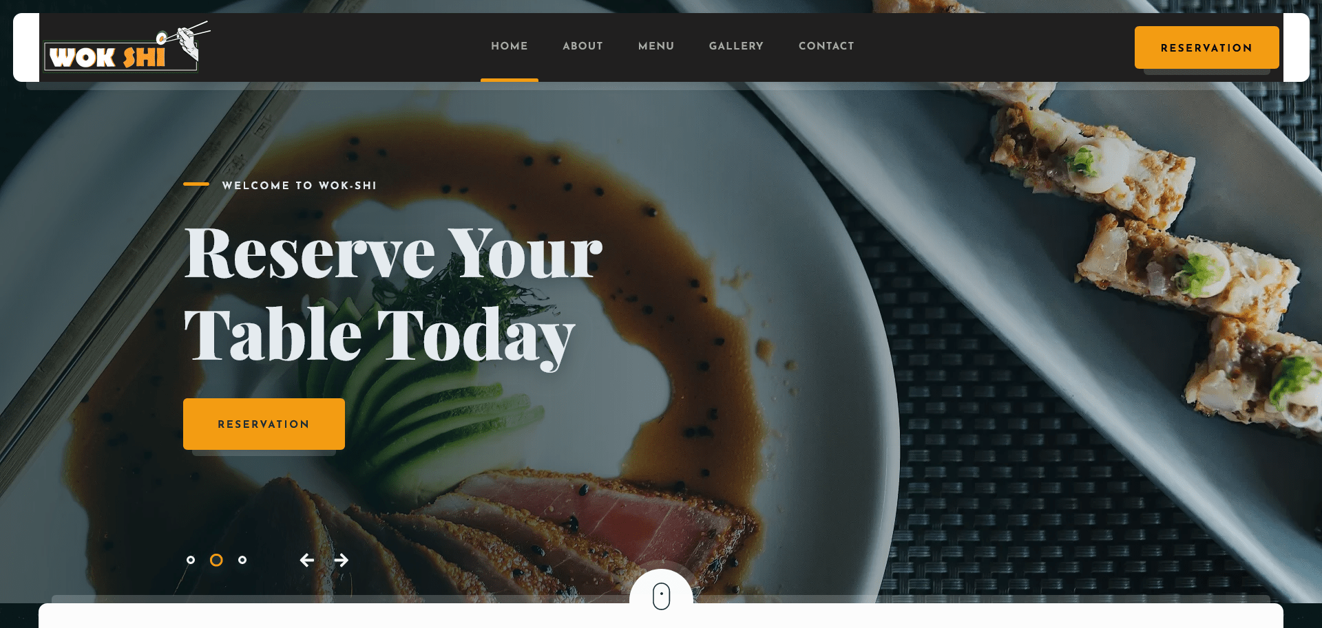 Wok-shi website screenshot