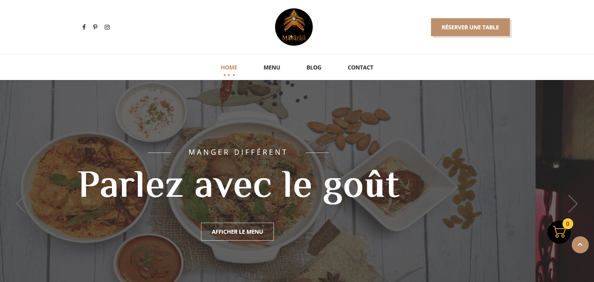 Mahrajamontmorency website screenshot