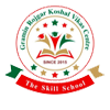 Logo of a skill school with a book and stars